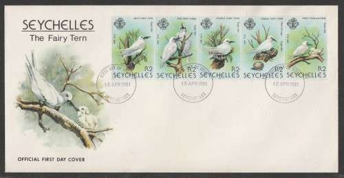 SEYCHELLES 1981 THE FAIRY TERN OFFICIAL FDC