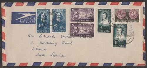 UNION SA 1952 LANDING OF VAN RIEBEECK PRIVATE FDC
