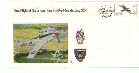 SAAF COVER AF18 UNSIGNED 13/10/1998