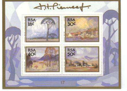 RSA 1989 PIERNEEF MNH MINIATURE SHEET