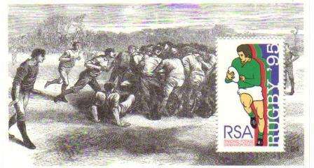 RSA RUGBY WORLDCUP MINT MINIATURE SHEET SACC 896