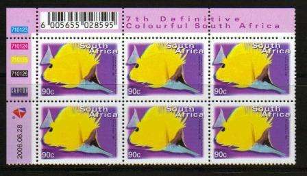 RSA 7TH DEFS 90c MINT CONTROL BLOCK 710123-710126 2006/06/28