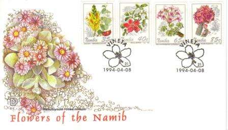 NAMIBIA 1994 FLOWERS FDC 2.5