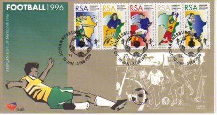RSA 1996 SOCCER AFRICAN CUP OF NATIONS FDC 6.28