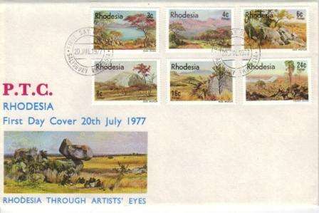 RHODESIA 1977 ARTISTS COVER
