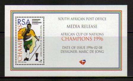 RSA 1996 AFRICA CUP OF NATIONS CHAMPIONS MEDIA RELEASE