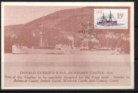 RSA 1976 OCEAN MAIL SERVICE CARD #2.18A AS PER SCAN