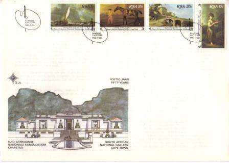 RSA 1980 NATIONAL ART GALLERY FDC 3.25