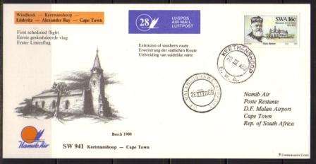 NAMIB AIR FLIGHT CARD #28
