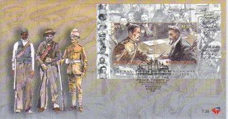 RSA 2002 BOER WAR M/S FDC #7.38