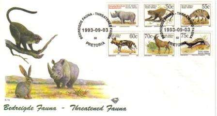 RSA 1993 6TH DEFINITIVES FDC 6.1b