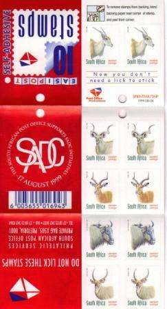 RSA 1999 ANTELOPE SELF ADHESIVE BOOKLET DATED 1999/08/04