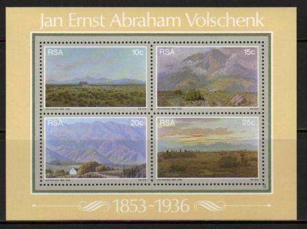 RSA 1978 VOLSCHENK MNH MINIATURE SHEET