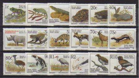 RSA 1993 6TH DEFINITIVES FULL SET OF 18 MNH SINGLES - ORIGINAL LATIN