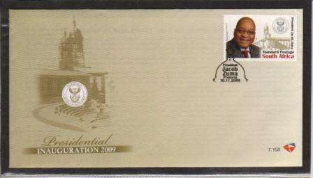 RSA 2009 PRESIDENT JACOB ZUMA FDC 7.158