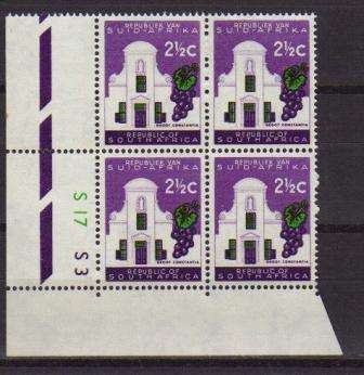 RSA 1ST DEFINITIVES MNH CONTROL BLOCK SACC 201a AS PER SCAN