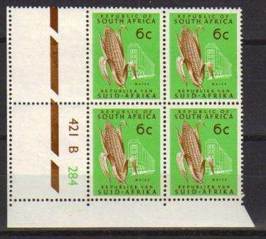 RSA 1ST DEFINITIVES MNH CONTROL BLOCK SACC 295 BLOCK B AS PER SCAN