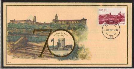 RSA 1983 SA POLICE COM COVER # 1 SIGNED BY COMMISSIONER OF SA POLICE ON REAR