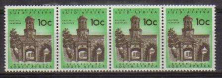 RSA 1ST DEFINITIVE 10c MNH COIL STRIP OF 4 SACC 269a