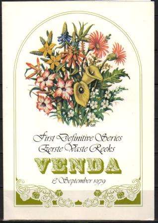 VENDA 1979 1ST DEFINITIVE FLOWERS FOLDER 1.1