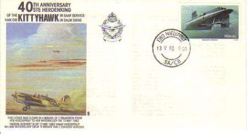 SA AIR FORCE (SAAF) COVER #9 13/05/1982