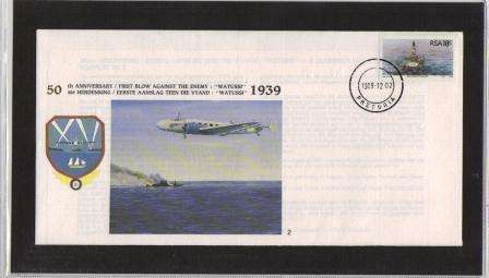 SA AIR FORCE (SAAF) FLIGHT COVER # CF2 - 50TH ANNIVERSARY FIRST BLOW AGAINST THE ENEMY WATUSSI 1939