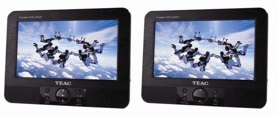 TEAC 7 inch DUAL SCREEN PORTABLE DVD PLAYER