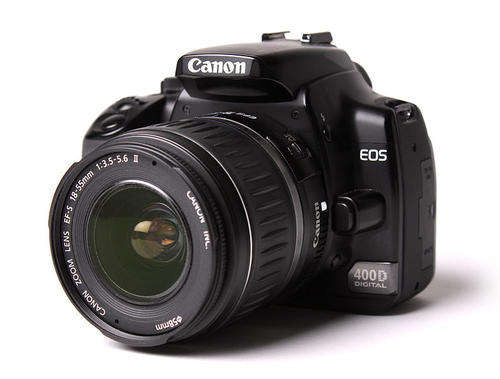 Canon EOS 400D with lens with charger