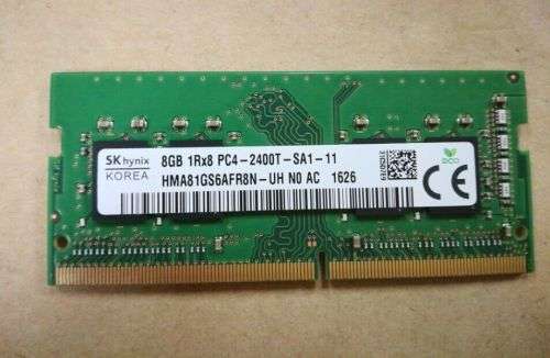 SAMSUNG /SK HYNIX 8GB 1RX8 PC4-2400T-S1A-11 LAPTOP MEMORY