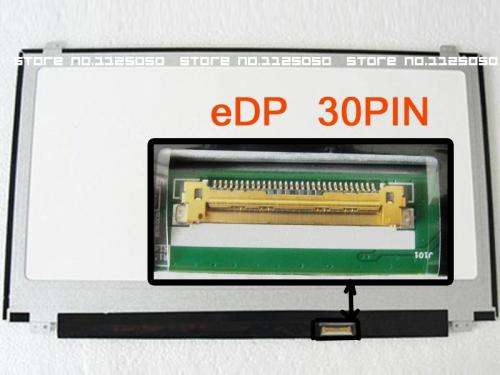 15.6" 30 Pin Slim LED Laptop Screen With Bottom Right Connector (Resolution = 1366X768 )