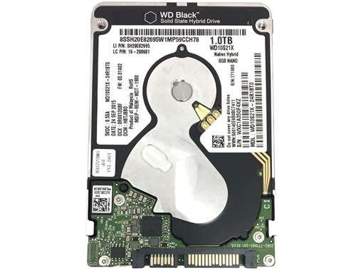 WD BLACK 1.0TB WD10S21X NATIVE 8GB NAND  SOLID STATE HYBRID DRIVE 2.5''
