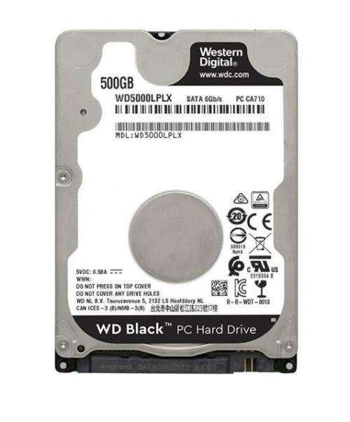 WD Black 500GB SATA 6GB/s Internal 2.5-inch Hard Disk Drive WD5000LPLX
