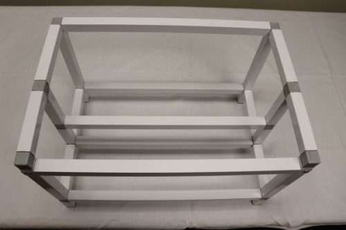 Aluminium Mining rig frame  White/Silver/Black edition