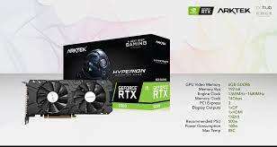Arktek Nvidia RTX2060 6GB GDDR6 192-bit Dual HDMI / DVI / DP Graphics Card