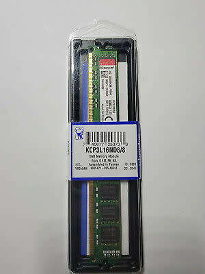 Kingston KCP3L16ND8/8 ValueRam 8GB DDR3L 1600MHz Desktop Memory