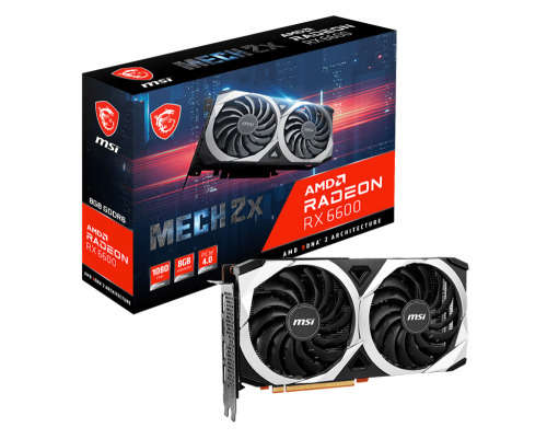 MSI Radeon RX 6600 MECH 2X 8GB Graphics Card