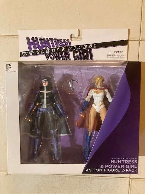 dc comics power girl and huntress 2 pack
