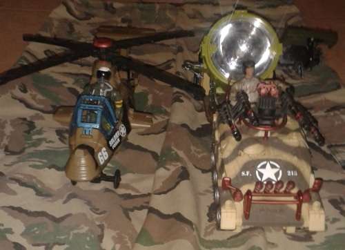 Army Anti Aircraft vehicle with Search light and Chopper