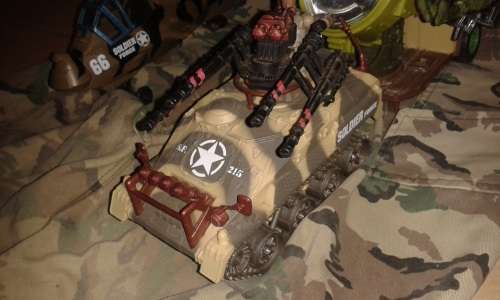 Army Anti Aircraft vehicle with Search light and Chopper