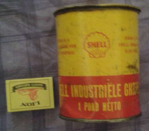 WOW!!! Antique Shell Industrial Grease Can!!!