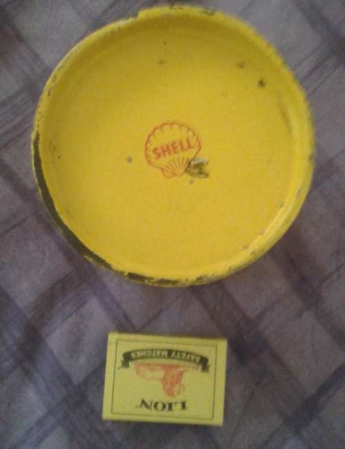 WOW!!! Antique Shell Industrial Grease Can!!!