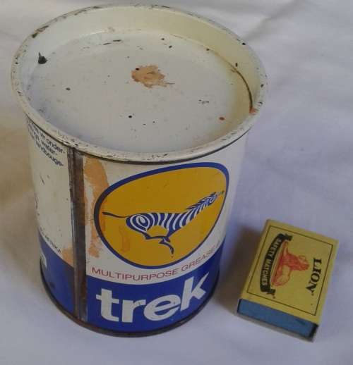 WOW!!! Antique Trek all purpose grease can!!!