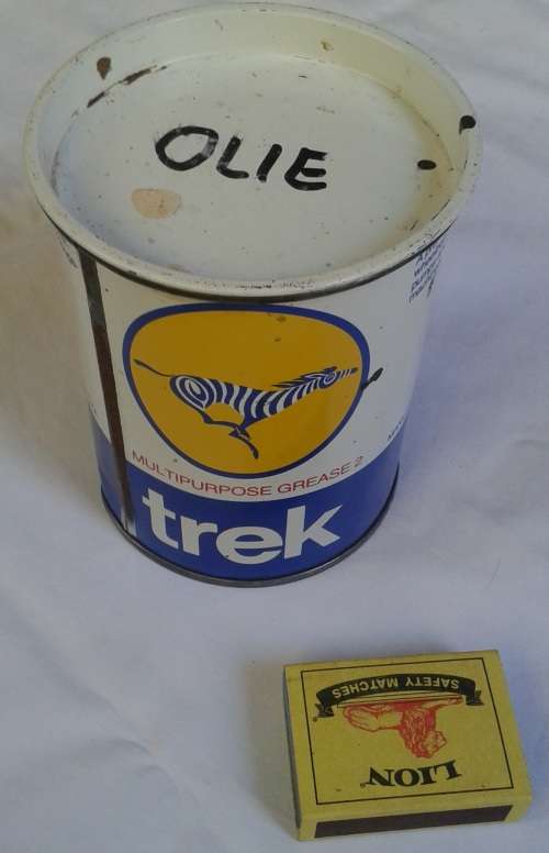 WOW!!! Antique Trek all purpose grease can!!!