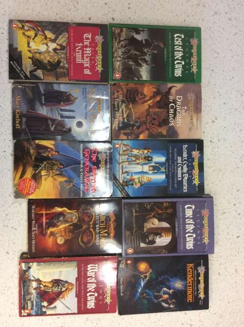 10 x Dragonlance series books