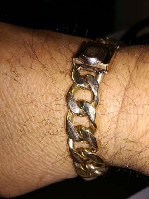 Secondhand 9ct solid gold bracelet for men