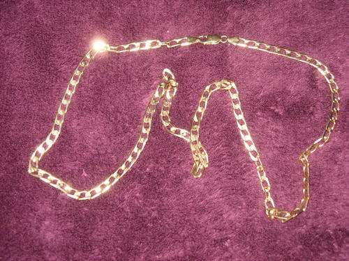 9 carat yellow polished gold neck chain