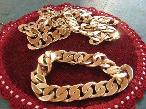 Mens neck chain & bracelet