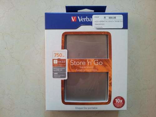 ** BRAND NEW 750gb USB 3 VERBATIM 2.5" HDD**