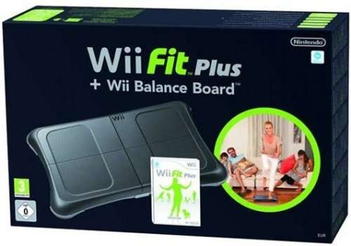 black Wii Balance Board + Wii Fit Plus (PAL)