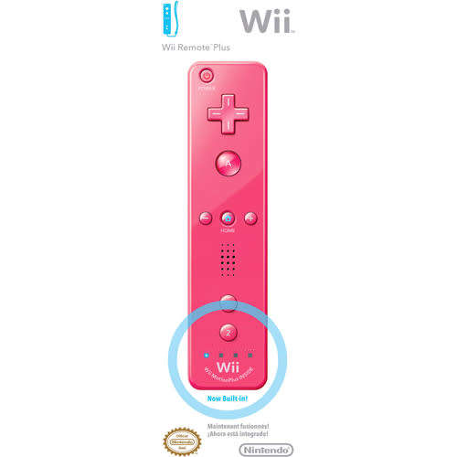 Genuine pink Nintendo Wii Remote Plus (also for Wii U)